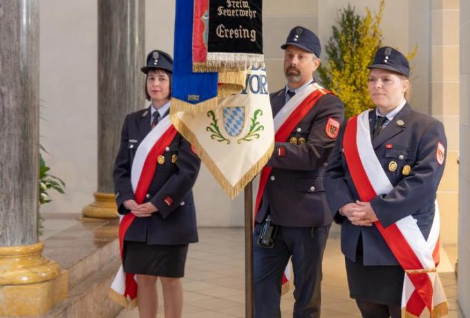 Fahnenabordnung zur ewigen Profess